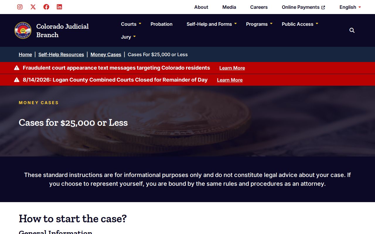 Mineral County civil docket guidance for cases of 25000 dollars or less